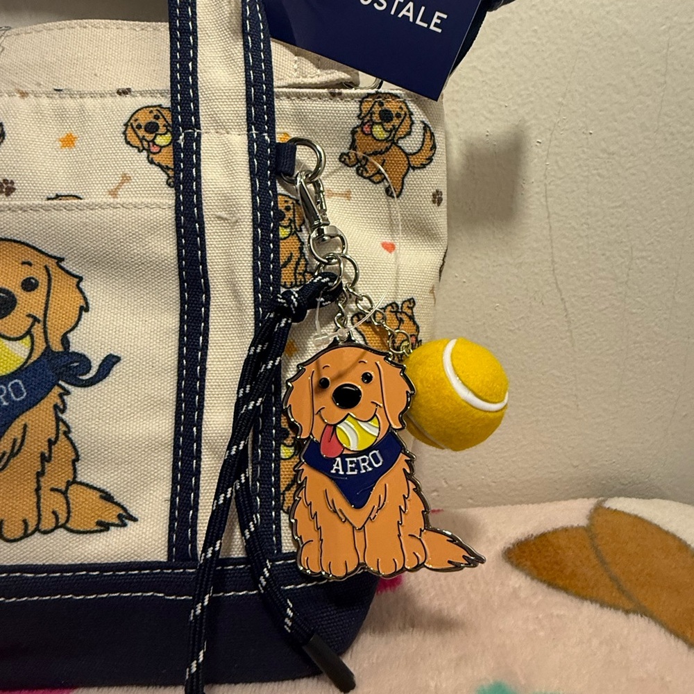 Aeropostale Aero Golden Retriever tote crossbody purse BNWT - Picture 2 of 7